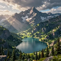 lakeside mountains, in fortnite