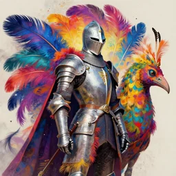 A psychedelic multiply feathergale knight , vibrant color scheme, highly detailed, in the style of romanticism, cinematic, artstation, Moebius, Greg rutkowski