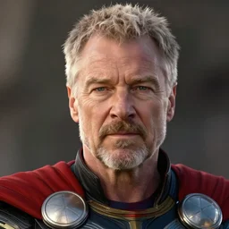 A still of Walter White as Thor on Avengers Endgame, award winning photo, unreal engine, highly detailed features
