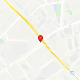 vector artwork of a google maps street, top down view