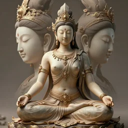 kali goddess dream warrior meditating in a beautiful place, perfect faces, fine details, studio lighting, subtle shadows, art by katsuya terada, photorealism, hyper realism, octane render, hyper detailed, canon eos r 3, f / 1. 4, iso 2 0 0, 1 / 1 6 0 s, medium shot, 8 k, raw, unedited, in - frame,