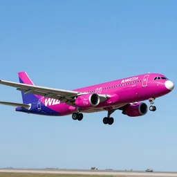 wizzair airbus a 3 2 1 neo landing at skiathos airport, low over the heads of the people on the beach, in the style of caravaggio
