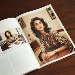 a woman in the room, a page of the 1 9 9 0 s photograph magazine