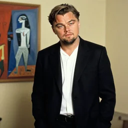 leonardo dicaprio in the style of picasso