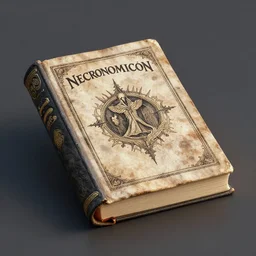 necronomicon, book, 3 d render