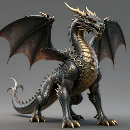 standing on four legs, full - body of a giant western - style dragon, design art of a dragon, image of a dragon, picture of a dragon, ( stylized, artgerm, artstation, hd, cgsociety, cgi, realistic, dramatic, cinematic, artistic, trending, detailed )