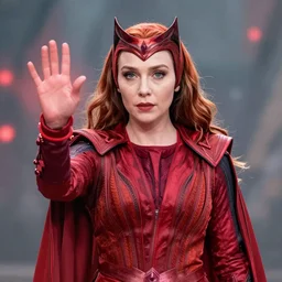 elizabeth olsen as scarlet witch rewriting reality using magic trending on artstation 4 k 3 2 k artstation hd wlop mucha rutkowski winkelmann cgsociety contest winner award winning