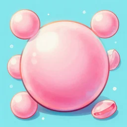 bubble gum candy illustration