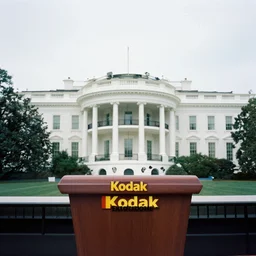 aliens!!!!!! at white house press conference, kodak ektochrome film, associated press photo