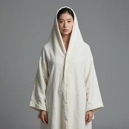the studio portrait photo of clothed woman
