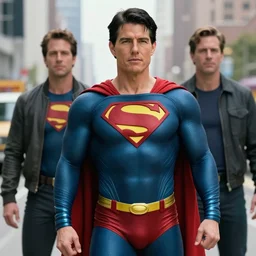 film still of tom cruise as superman 8 2 0 2 3, alternate costume design, character redesign by lee bermejo and greg rutkowski