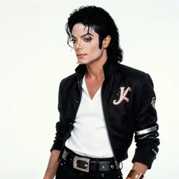 MJ (Michael Jackson) uses MJ (MidJourney) to create a picture from MJ (Mary-Jane)