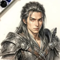 super detailed digital painting of a fantasy character, shading, ultra fine details, watercolor, art by chad carter