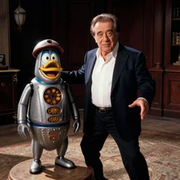 A picture of Danny DeVito playing Spacely Sprocket in a live action The Jetsons Movie