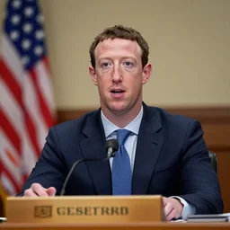 Mark Zuckerberg testifying