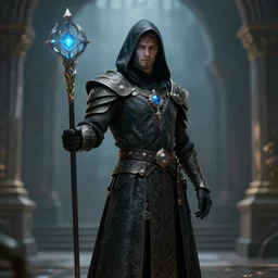 Male Medieval Psionic Rogue, Wadim Kashin, artgem,  XF IQ4, f/1.4, ISO 200, 1/160s, 8K, RAW, featured in artstation, octane render, cinematic, elegant, intricate, 8k