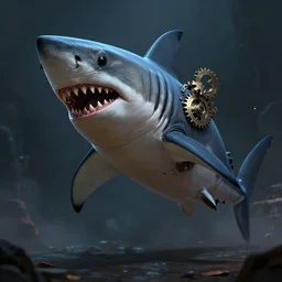 a anthropomorphic shark, horror, cinematic light, gears of war, concept art by stanley lau