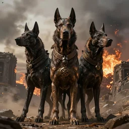 Cerebrus the three headed hound of Hades