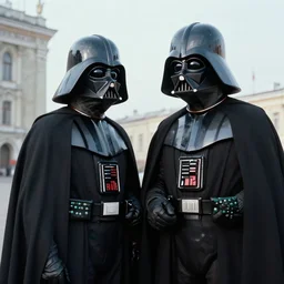 vintage photo of darth vader visiting soviet union