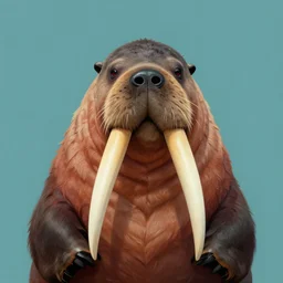 portrait of walrus nicolas cage, highly detailed, centered, solid color background, digital painting, artstation, concept art, smooth, sharp focus, illustration, artgerm, donato giancola, joseph christian leyendecker, les edwards, ed repka, wlop