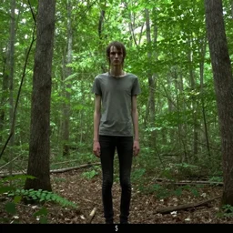 trail cam footage of slenderman in the woods