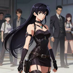 anime Bayonetta full body profile, digital art, pretty, attractive, High Details, Cinematic, WLOP, Rossdraws, James Jean, Andrei Riabovitchev, Marc Simonetti, Yoshitaka Amano, Thomas Kinkade, Makoto Shinkai, ArtStation, CGSociety