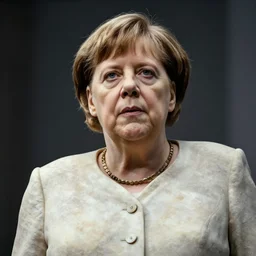 greek marble stature of angela merkel, high defenition photo, cinematic lighting