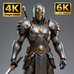 magicpunk warrior, highly detailed, 4 k, hdr, smooth, sharp focus, high resolution, award - winning photo, illustrated by anne stokes, photorealistic