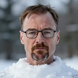 walter white's face on a [ [ snowball ] ], hyperdetailed, artstation, cgsociety, 8 k