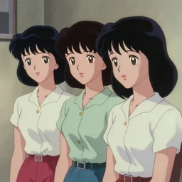 a film still of a 1 9 5 0's anime girls in spacesuits from ufo at another planetе, full body mid shot, perfect art, trending on pixiv fanbox, painted by gaston bussiere, makoto shinkai, akihiko yoshida, craig mullins, studio ghibli
