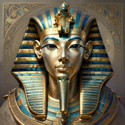 symmetry!! portrait of a machine!!!!!! from horizon zero dawn, machine face, decorated with pharoanic motifs, intricate, elegant, highly detailed, digital painting, artstation, concept art, smooth, sharp focus, illustration, art by artgerm and greg rutkowski and alphonse mucha, 8 k
