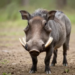 close up of a warthog nature photography