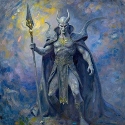 sauron in the style of monet