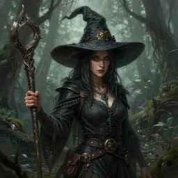 a detailed portrait of a swamp witch, by victo ngai and greg rutkowski, digital art, realistic painting, high quality, very detailed, fantasy, dnd, character design, trending on artstation