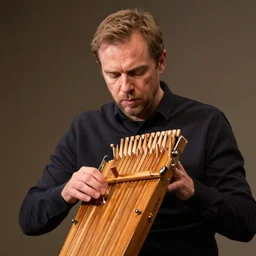 photo of einar selvik playing the otamatone