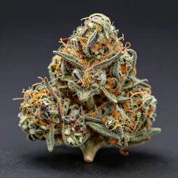 thc flower in the style of alex grey