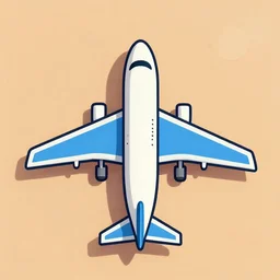 f - 3 5 airplane, top!!!!! view, top shot, symmetrical, colourful 2 d cartoon, matte background, concept art by petros afshar and victor mosquera, kurzgesagt style