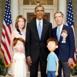 photo of barrack obama in jetson family