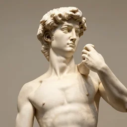 plush toy sculpture of david by michelangelo