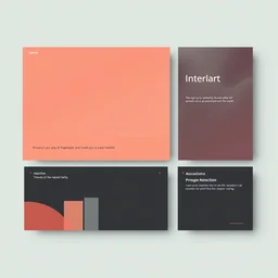 modern canva design for presentation, muted colors