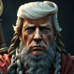 donald trump as poseidon was the god of water and the oceans, detailed face, greek god, style artstation, style greg rutkowsk, octane render, unreal engine 6, epic game graphics, fantasy, ciberpunk, conceptual art, ray tracing