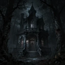 bloodborne 2, dark, nighttime, victorian england style, horror, grotesque, serene, haunting, heavy atmosphere, claustrophobic, insanity, High Definition detail, 8K