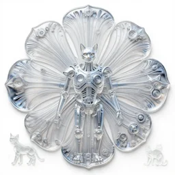 epic diptych, translucent, SSS, transparent, xray, vaporwave, flat shaped chrome relief, fossil, mechanic bionic fungus flower cyberpunk cats skeleton mechabot, wires, joints, buttons, gears, dissection relief, by Lorenzo Ghiberti, by Goga Tandashvili, artstation, cgsociety, at Khajuraho, by jonathan ivy, by artgerm