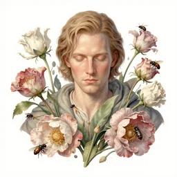 the platonic ideal of flowers, rotting, insects and praying of cletus kasady carnage davinci dementor chtulu mandelbulb ponyo alice in wonderland dinotopia watership down, d & d, fantasy, ego death, decay, dmt, psilocybin, concept art by greg rutkowski and simon stalenhag and alphonse mucha