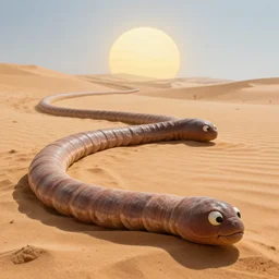 the big worm from the movie dune