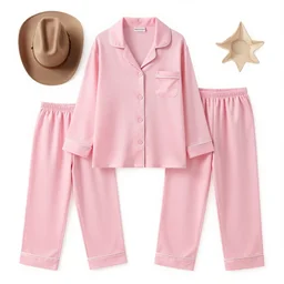 pink pajamas on a western cowboy cowboy
