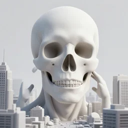 portrait of the soul leaving the body of a collosus inside a city, 3 d artwork by billelis, sharp focus, very detailed, maximalism, ambient occlusion, volumetric light, sun beam, hyper realism, futuristic and psychedelic shading, cinematic composition