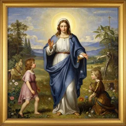 religious art in the style of Thomas Kinkade