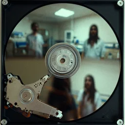 photograph found from a lost hard drive that show horrifying images of special cases in a hospital, extremely grainy, eerie, analog horror