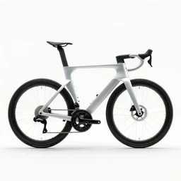 futuristic road bicycle concept, parametric, white background